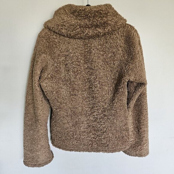Patagonia Women’s Synchilla Teddy Bear Fleece Jacket Size Small Brown Sherpa - Picture 5 of 10